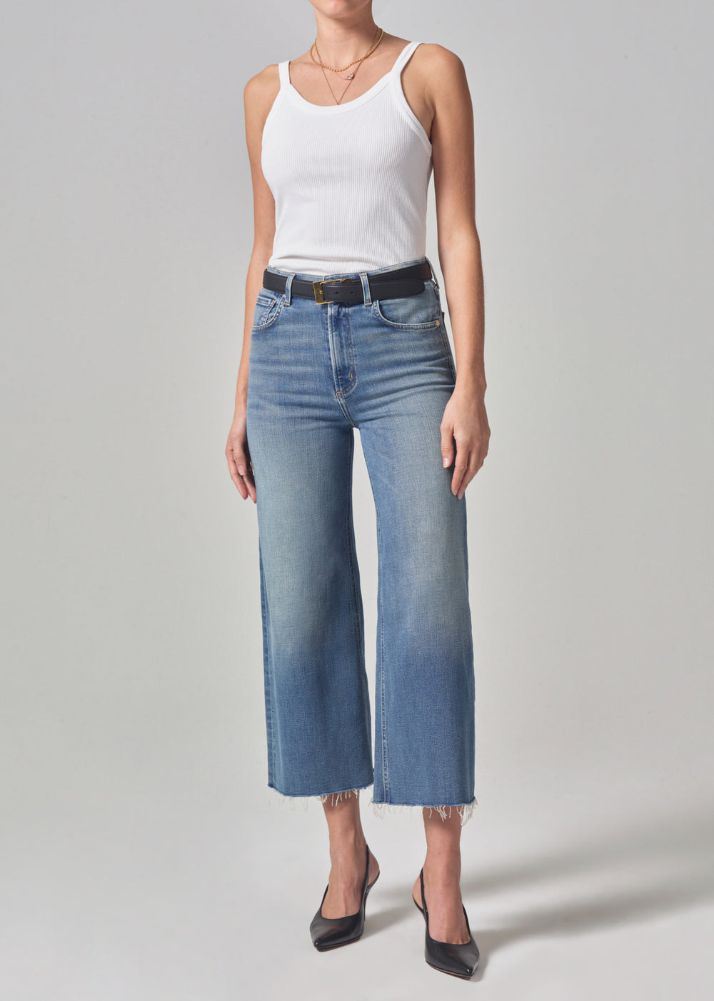 Citizens of Humanity Lyra Wide Leg Crop in Abliss