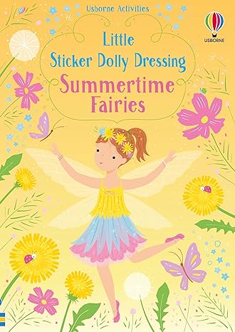 Usborne Little Sticker Dolly Dressing Summertime Fairies Book