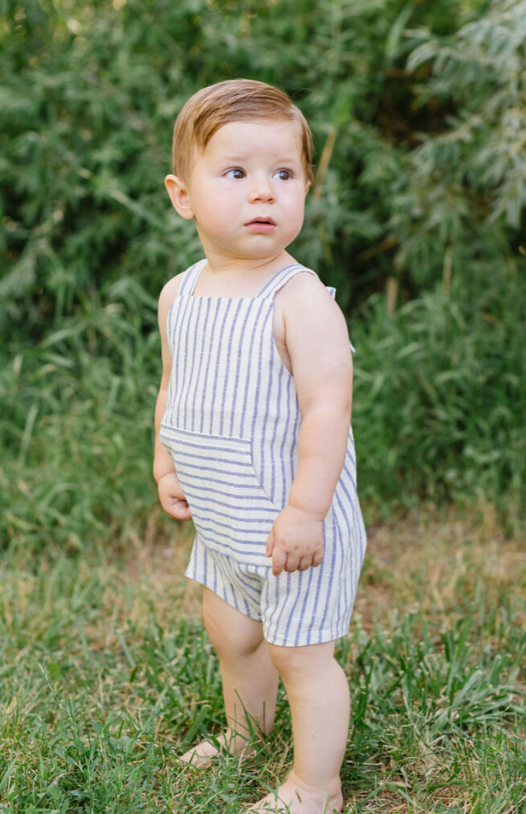 Thimble Knotted Shortall in Lake Stripe