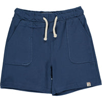 Me & Henry Hugo Timothy Pique Shorts in Navy