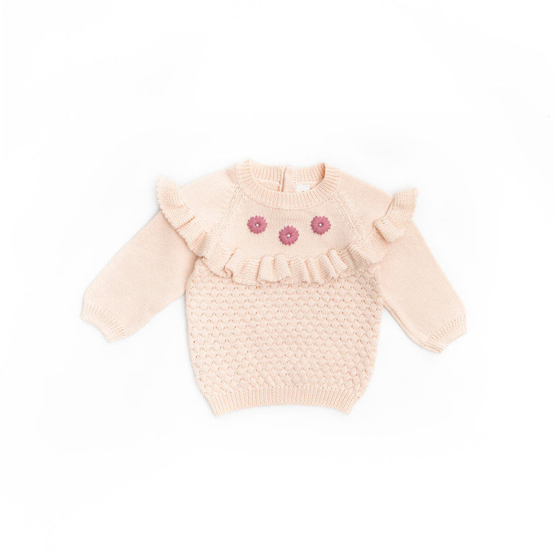 Tun Tun Gabrielle Sweater in Baby Pink