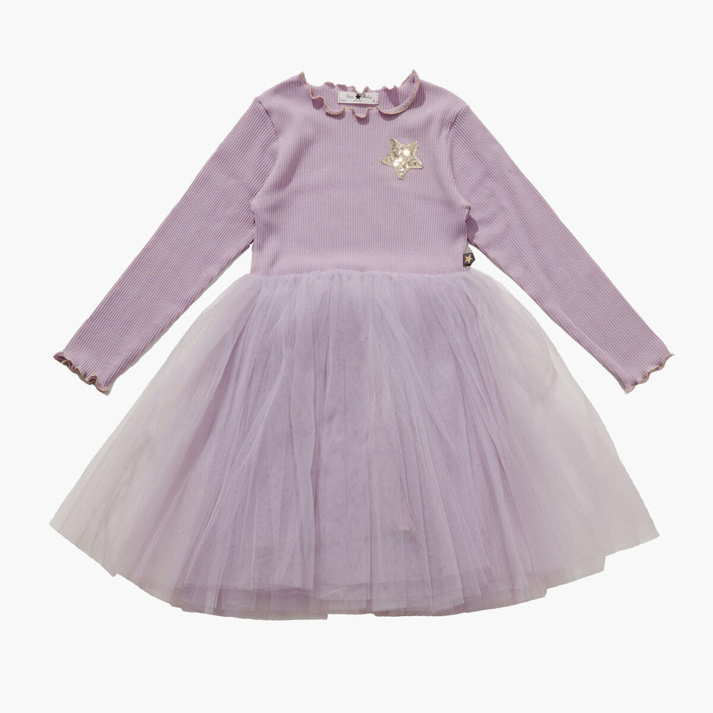 Petite Hailey Tutu Dress in Purple