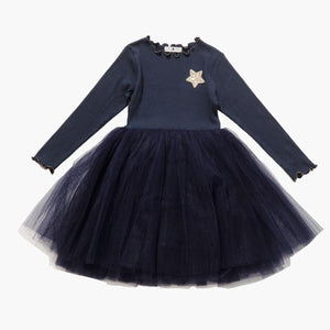 Petite Hailey Tutu Dress in Navy