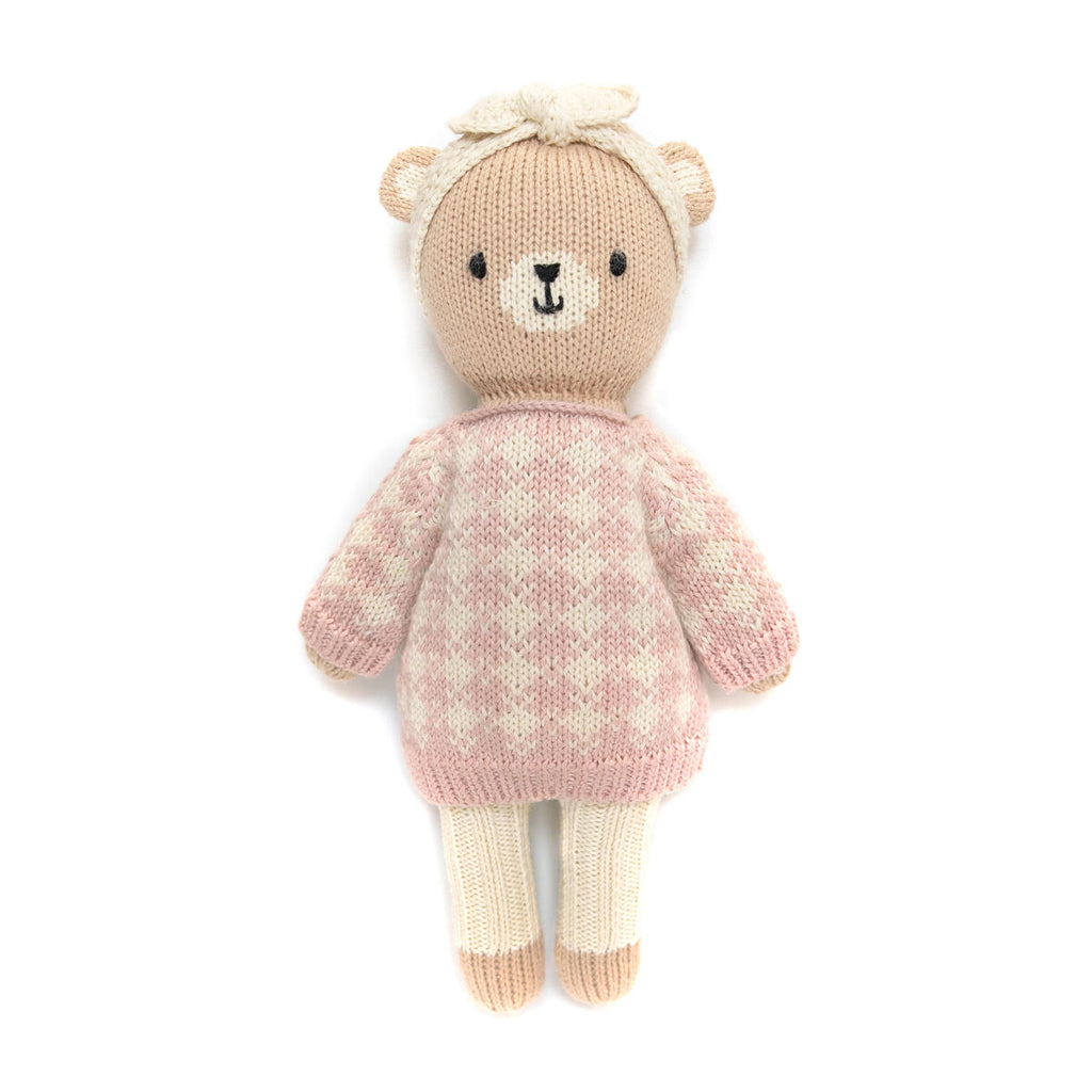 Tun Tun Bear with Pink Sweater and Headband