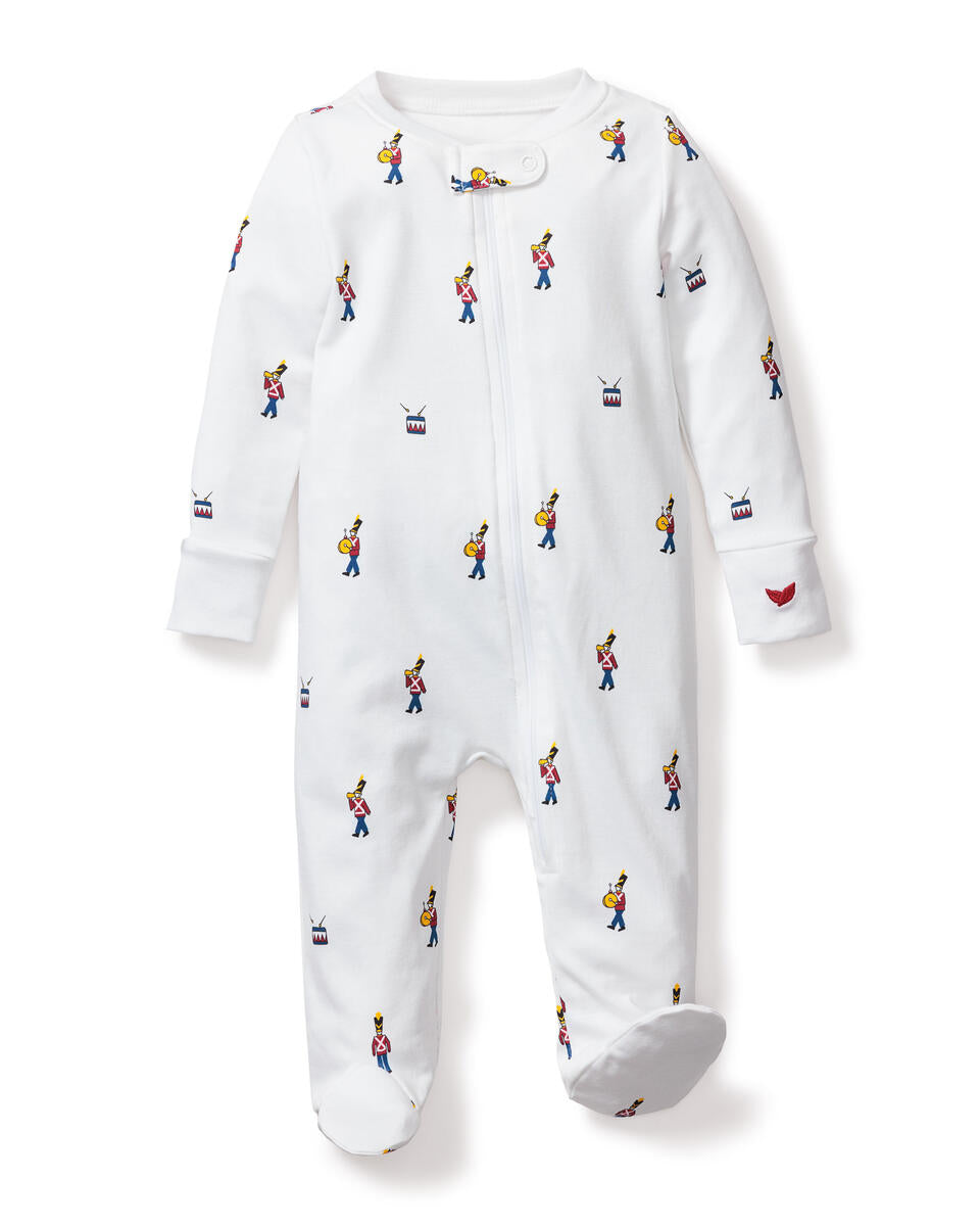 Petite Plume 100% Pima Cotton Romper in Toy Soldier