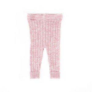 Tun Tun Knitted Leggings in Mauve Marl