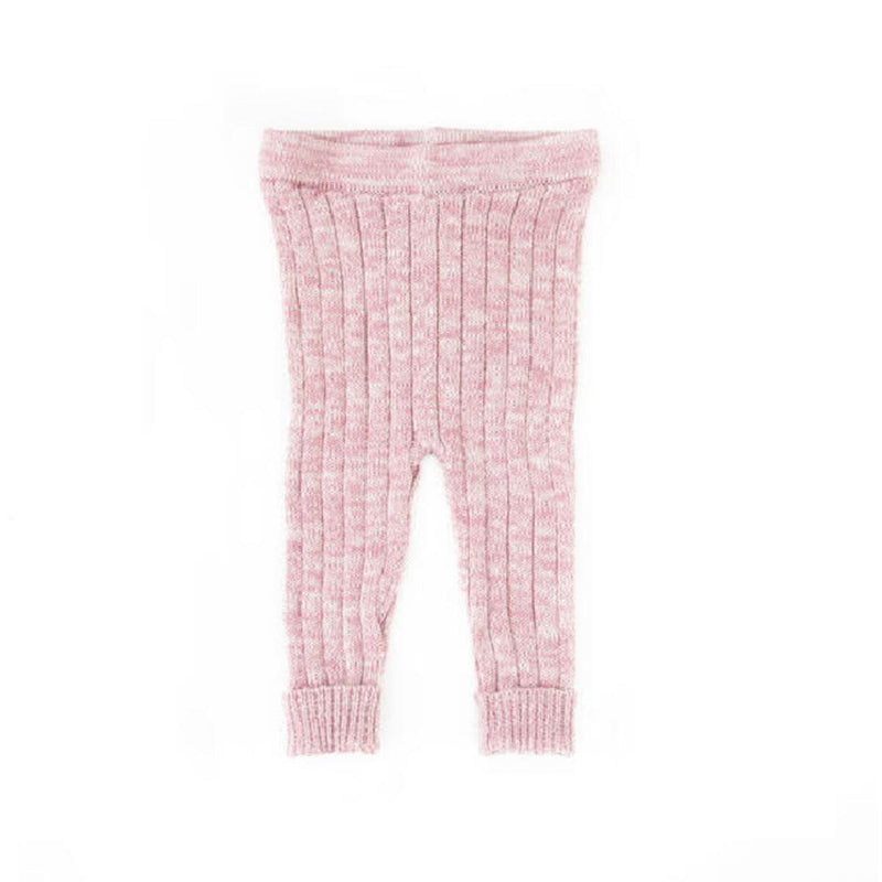 Tun Tun Knitted Leggings in Mauve Marl