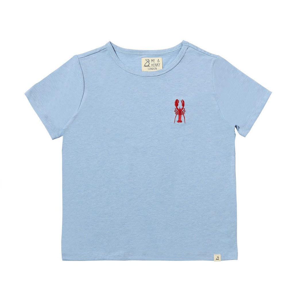 Me & Henry Marine Tee in Blue with Lobster
