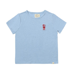 Me & Henry Marine Tee in Blue with Lobster