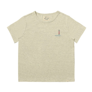 Me & Henry Marine Tee in Grey with Lighthouse