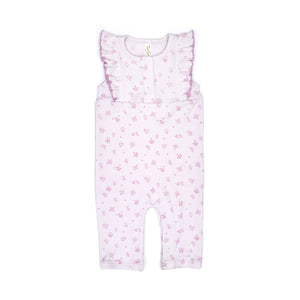 Tun Tun Sophie Romper in Orchid Ice Butterflies & Flowers