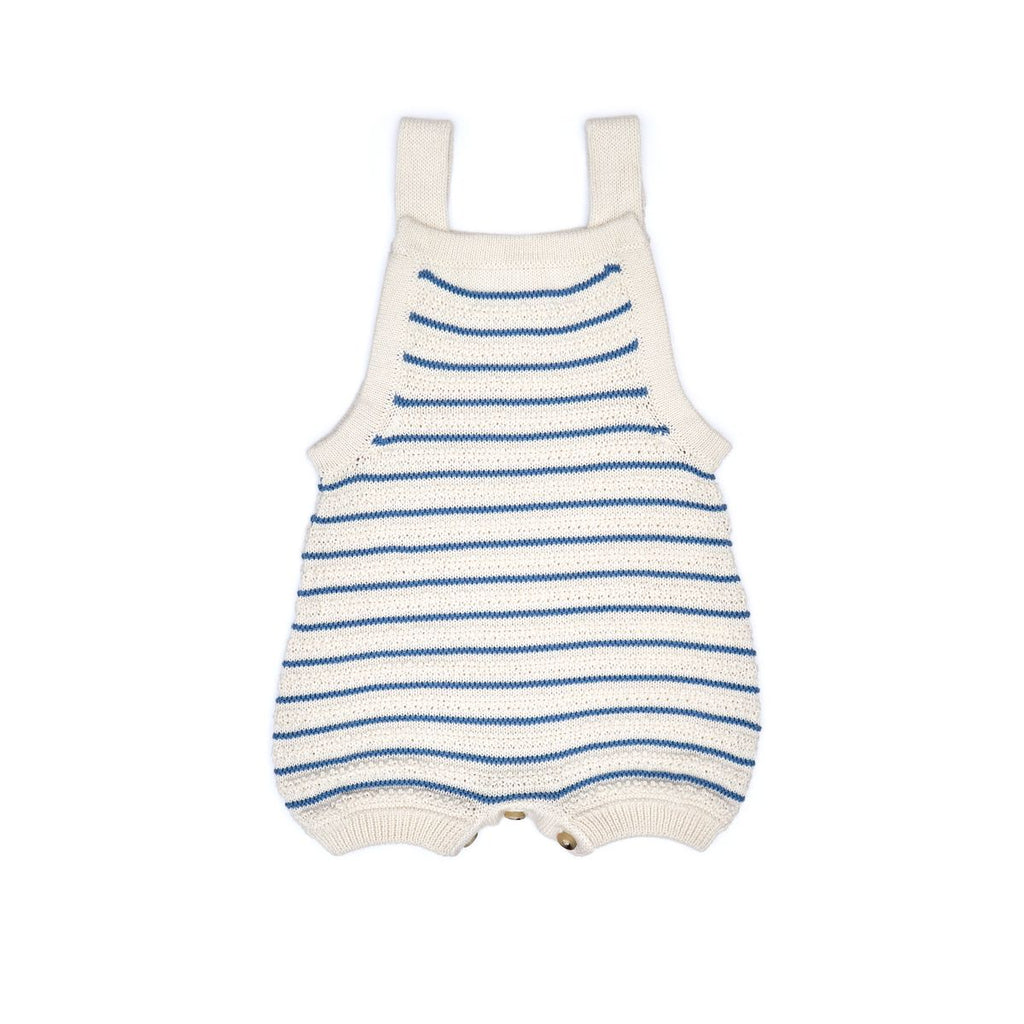 Tun Tun Sleeveless Romper in Blue Heaven Stripes