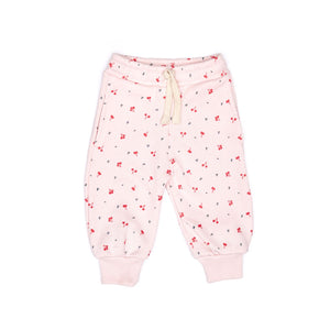 Tun Tun Bobby Pant in Crystal Pink Little Cherries