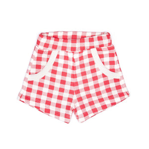 Tun Tun Knit Short in Red Gingham