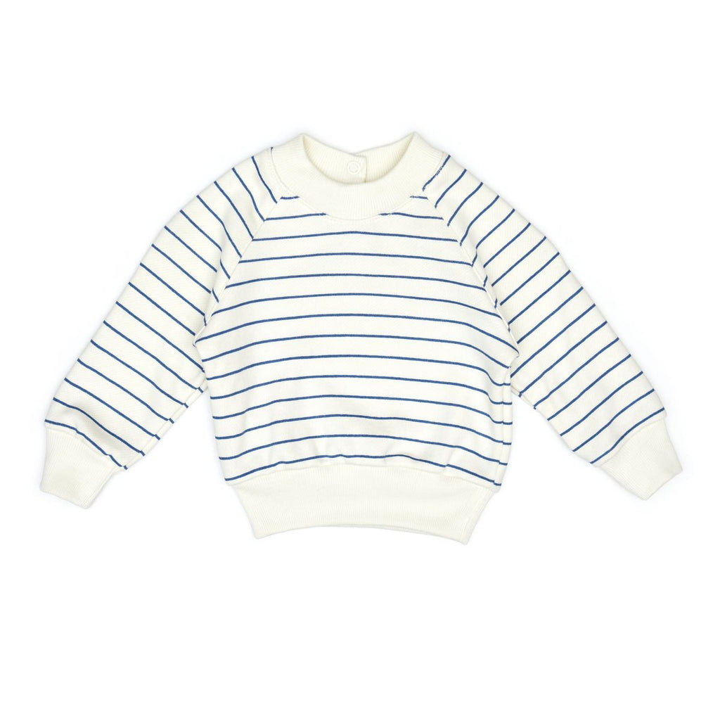 Tun Tun Aspen Pullover in Blue Heaven Stripes