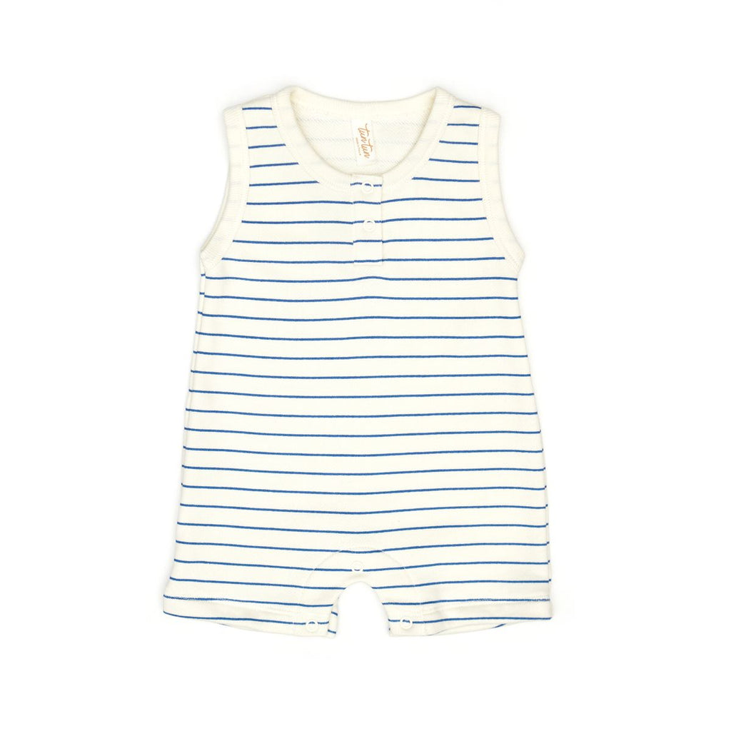 Tun Tun Romper in Blue Heaven Stripes