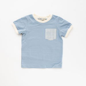 Thimble RInger Pocket Tee in Prairie Sky
