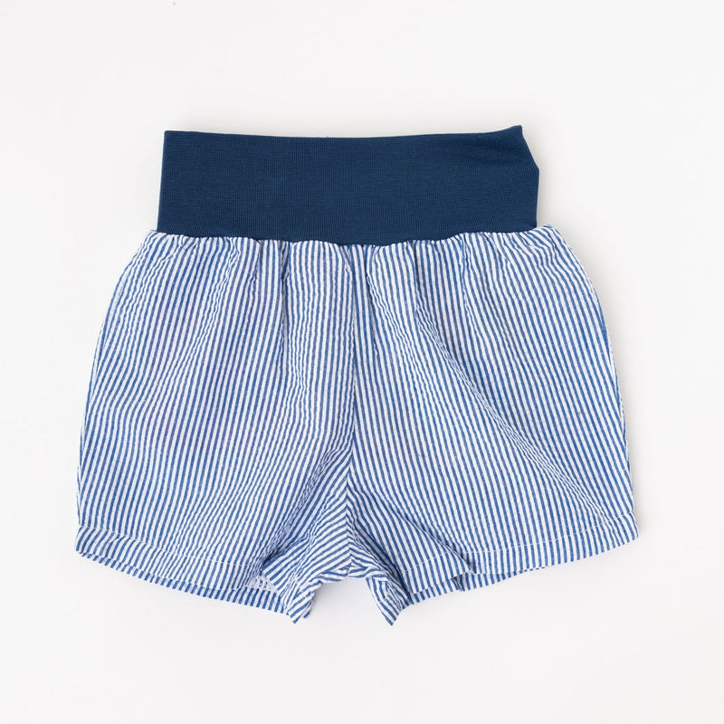 Thimble Easy Short in Azure Seersucker