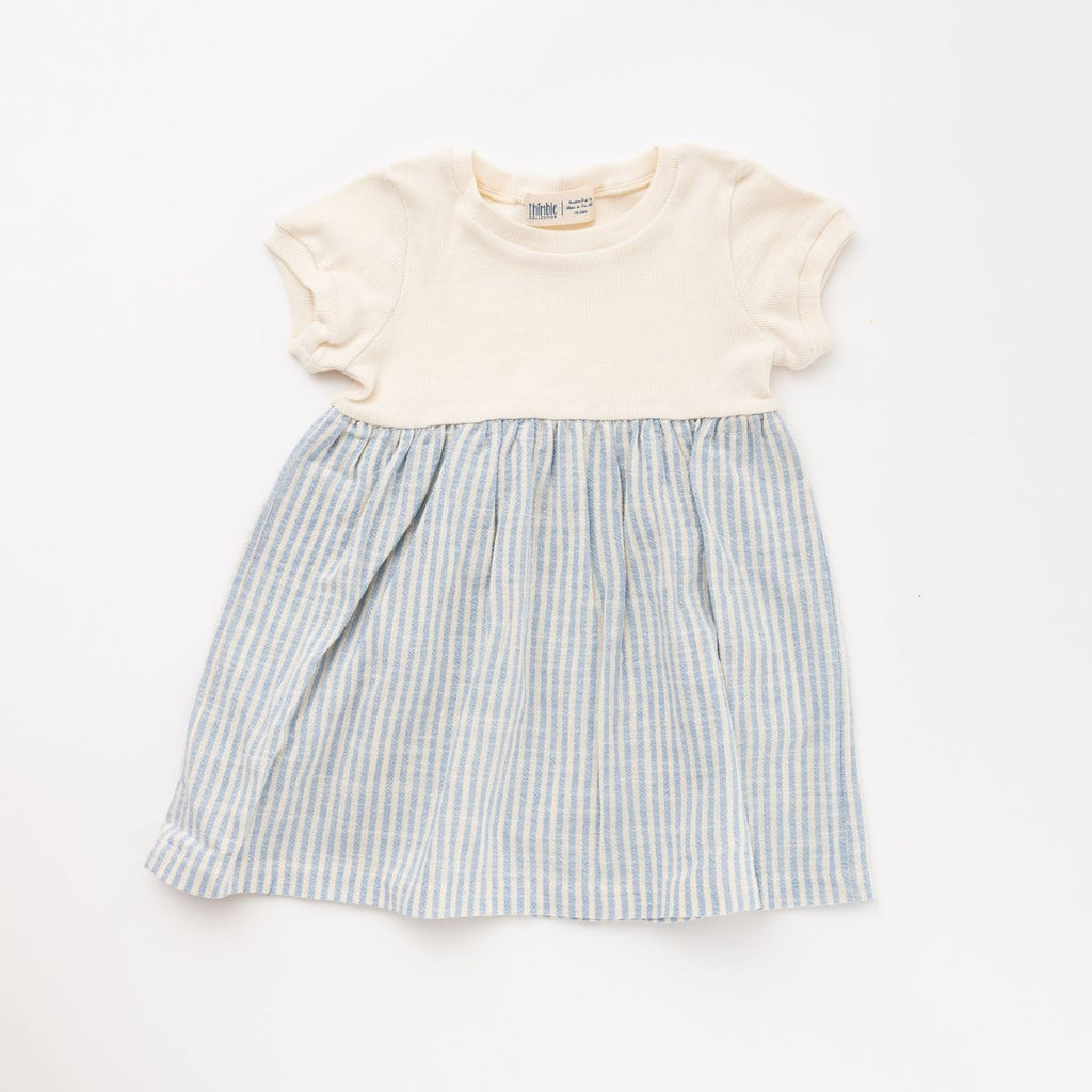 Thimble Playground Dress in Prairie Stripe