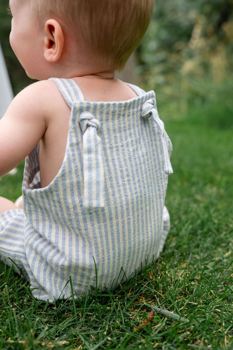 Thimble Knotted Shortall in Prairie Stripe
