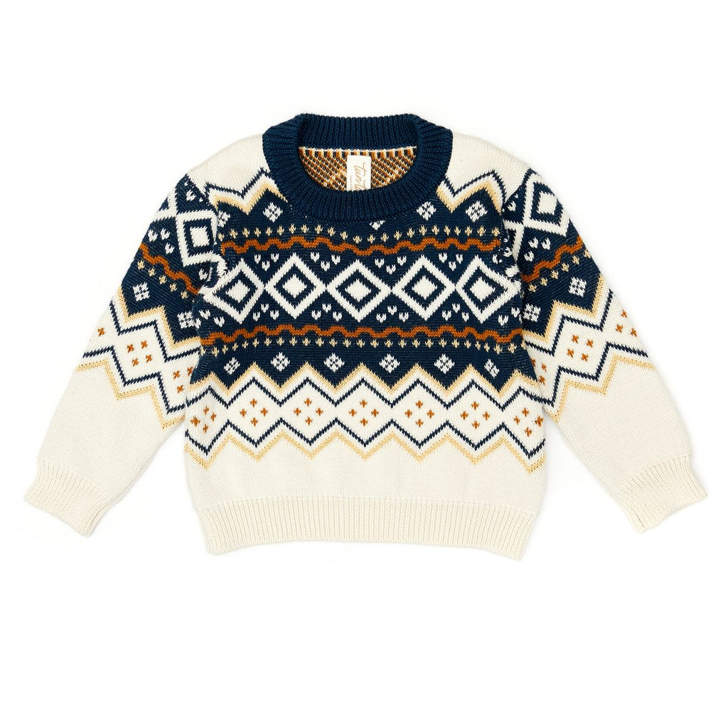 Tun Tun Fairisle Sweater in Natural
