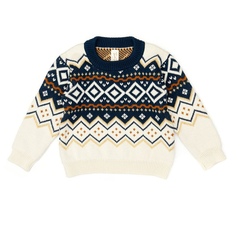 Tun Tun Fairisle Sweater in Natural