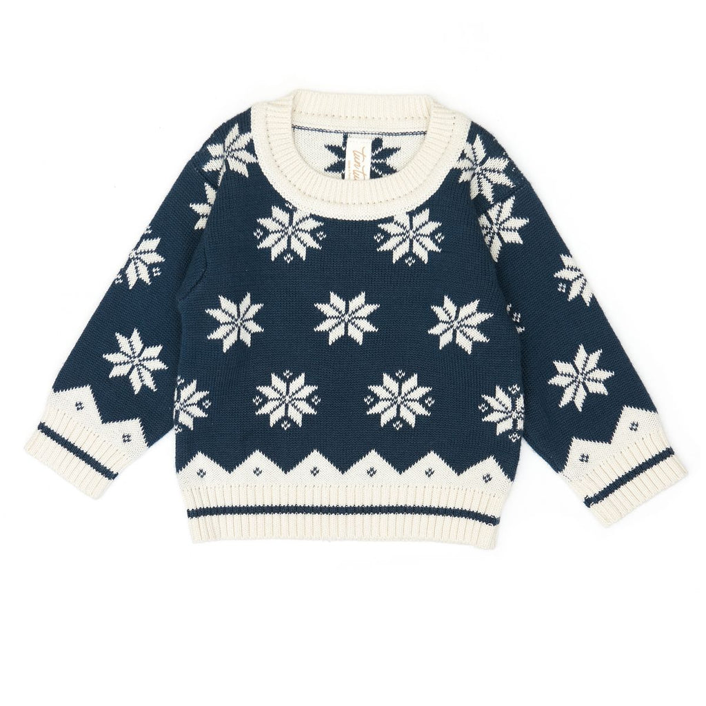 Tun Tun Sweater in Holiday Snowflake