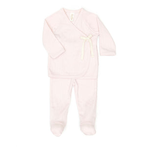 Tun Tun Pointelle Kimono Set in Orchid Ice