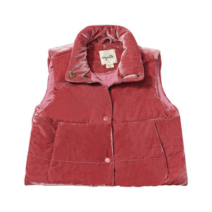 Vignette Parker Vest in Rose Velvet