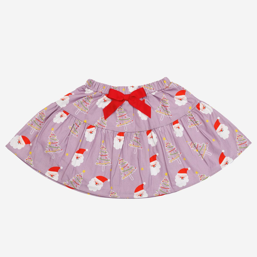 Petite Hailey Printed Balloon Skirt in Santas