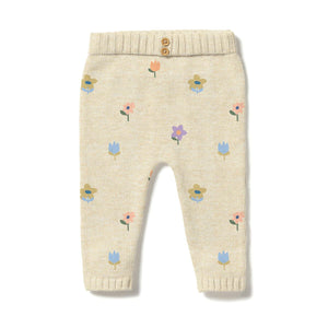 Wilson + Frenchy Organic Knit Legging in Flower Pop