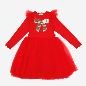 Petite Hailey Frill Bow Tutu Dress