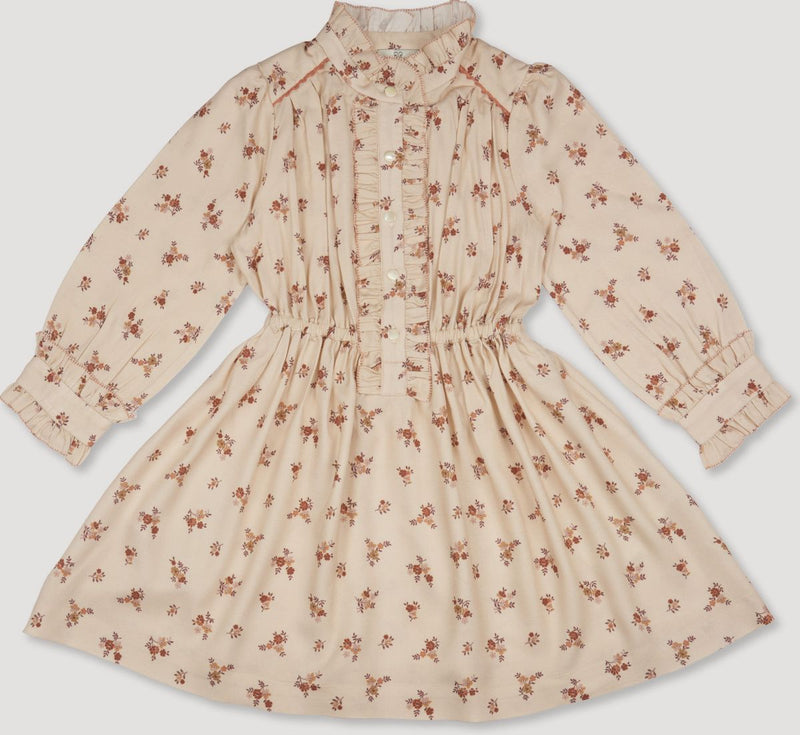 Early Sunday Dawn Dress in Cream Ditsy Bouquet
