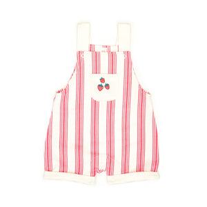 Tun Tun Overall in Cherry Red Stripes