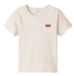 Me & Henry Marine Embroidered Tee in Crab