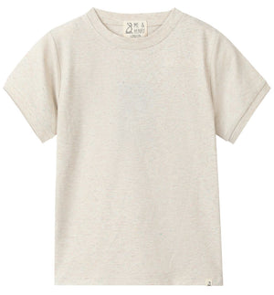 Me & Henry Camber Tee in Cream Speckle