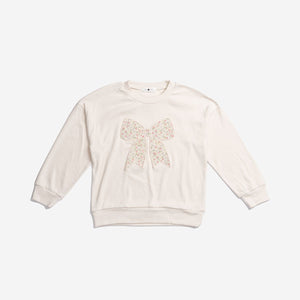 Petite Hailey Sophia Bow Sweatshirt