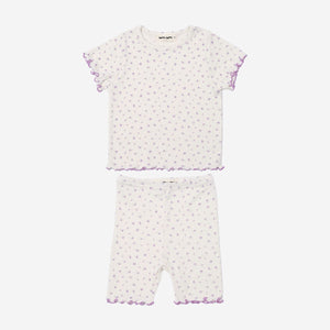 Petite Hailey Pajama Set in Purple Berry Flowers