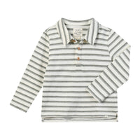 Me & Henry Spencer Polo in Sage Stripe