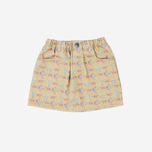 Petite Hailey Stormi Skirt in Goldenrod Flower