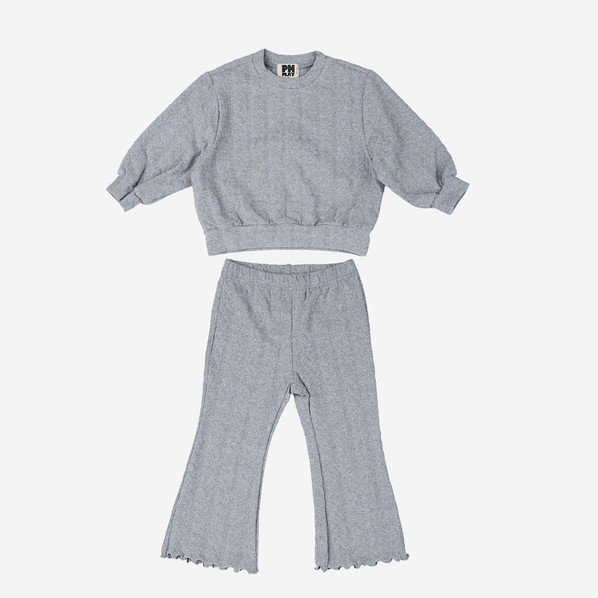 Petite Hailey Nola Heart Set in Gray