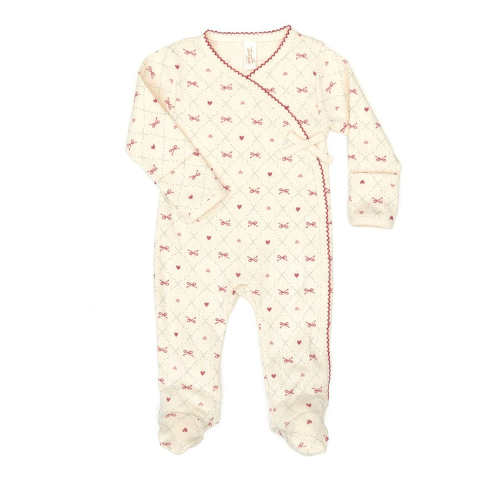 Tun Tun Milan Footie in Raspberry Bows