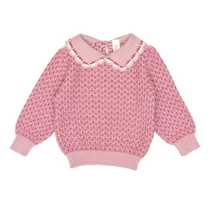 Tun Tun Sophie Sweater in Rose Quartz