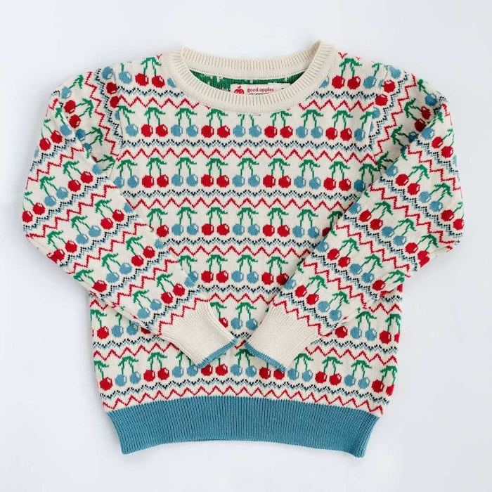 Good Apples Sweater in Cherries
