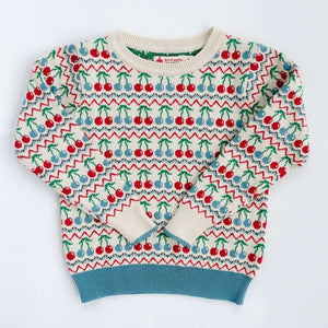 Good Apples Sweater in Cherries