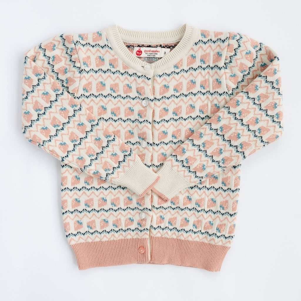 Good Apples Cardigan in Strawberries