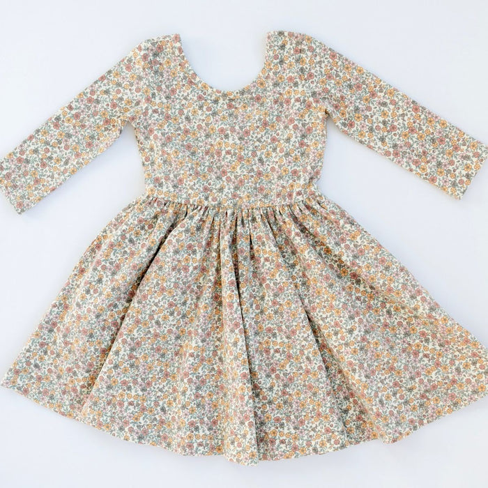 Good Apples Twirl Dress in Bella Brown Floral