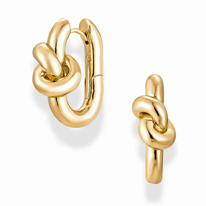 Mod + Jo Karina Knot Hoops in Gold