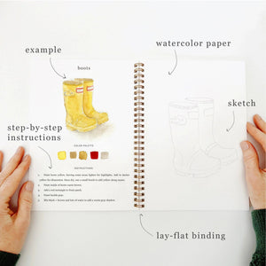 emily lex studio  Garden Watercolor Workbook