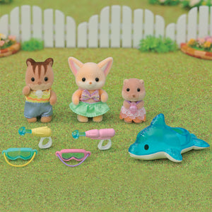 Calico Critters Nursery Pool Friends Trio